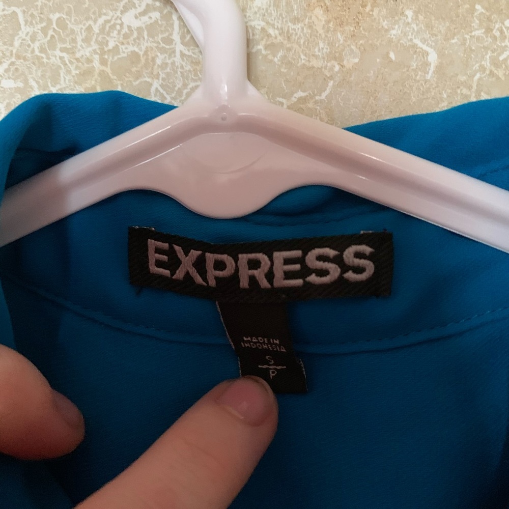 Blue Tank Button Down - Picture 5 of 5